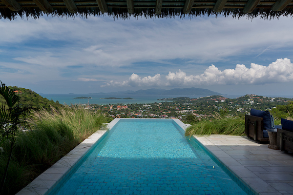 Villa Kram, a luxury 5 bedroom villa with ocean view located in Plai Laem, Koh Samui, Thailand