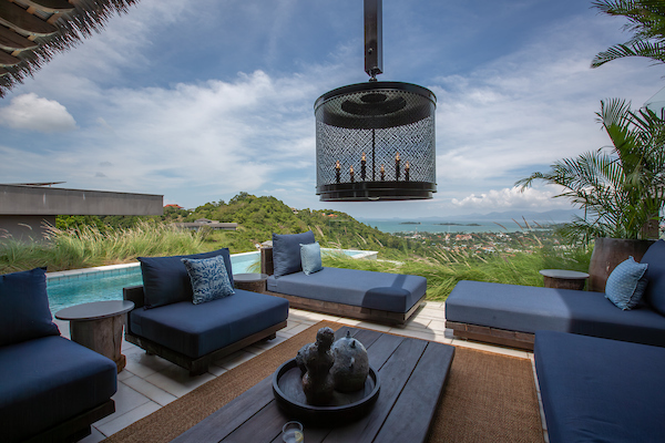 Villa Kram, a luxury 5 bedroom villa with ocean view located in Plai Laem, Koh Samui, Thailand